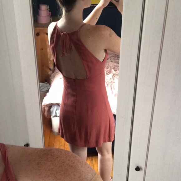 Mabel High-Neck Empire Mini Dress - Picture 4 of 4